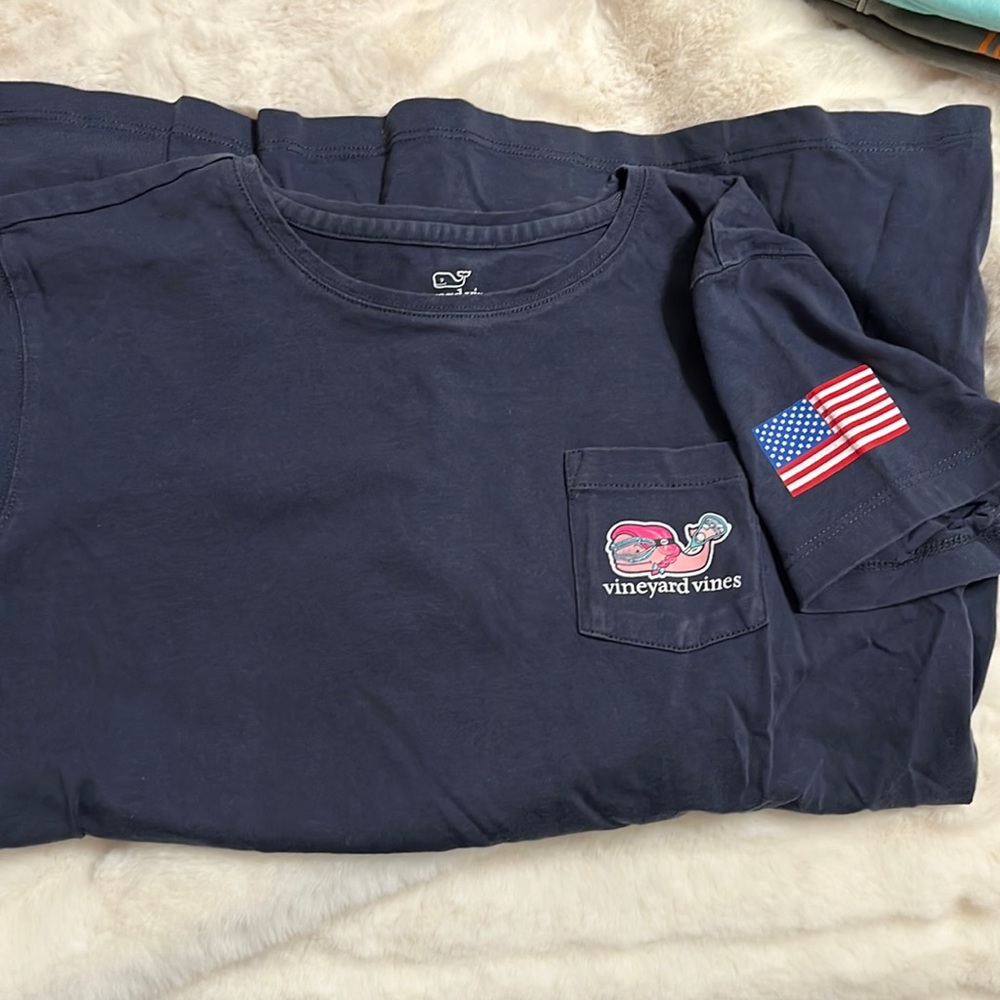 girls vineyard vines lacrosse tshirt